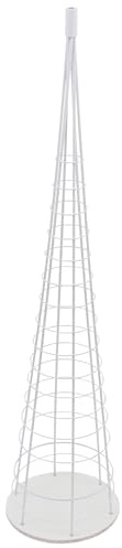 Deko-Baum HWC-O91AM, Weihnachtsbaum Schmuckbaum Weihnachtsdeko Christbaum zum Beschmücken, Metall 160cm - weiß