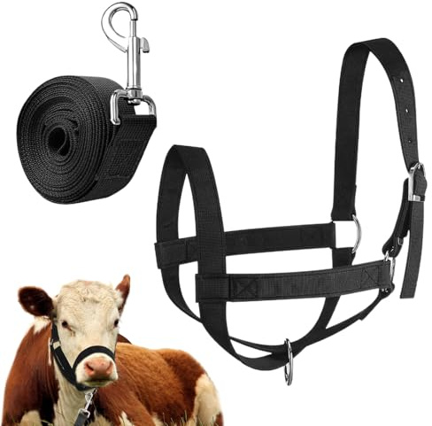 Generisch Halfter Kalb - Verstellbares Fohlenhalfter Für Und Jungtier | Hilfsmittel Für Kleine Tierarten | Robuste Nylon Ausrüstung Für Hof, Weide Und Tiertraining