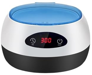 Limpiador ultrasónico de 750 ML con máquina de limpieza ultrasónica con temporizador | Baño de ultrasonido con lavadora de inmersión for gafas de joyería(EU)