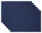DII Basic Everyday Tischset aus 100% Baumwolle, gerippt, 33 x 48 cm, maritimblau, 6 Stück