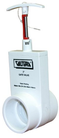 Valterra 2201X Vanne de porte en PVC Unibody Argenté 2 cm