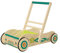 roba Lauflernwagen für Babys - Lauflernhilfe mit Bremse - als Puppenwagen nutzbar - für Mädchen & Jungen - Holz natur/ Grün