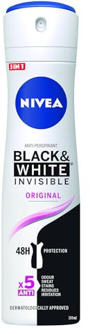 Nivea Invisible Black and White Clear Deospray für Damen, 150 ml