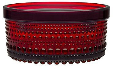 Iittala Kastehelmi Small Jar Cranberry by Iittala