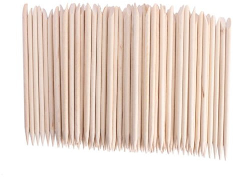 Adecco LLC 50PCS Nail Art Orange Wood Sticks Cuticle Pusher Remover Manicure Pedicure Tool 110mm by Adecco LLC