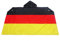 AZ FLAG - Umhangflagge Deutschland - 150x90 cm - Deutsche Cape Fahne 100% Polyester mit Messing-Ösen - 110g