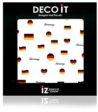 Germany Flag Nail Decals/Stickers by iZ Beauty LDN