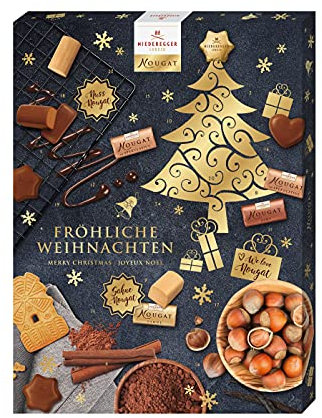 Niederegger Adventskalender Nougat, 1er Pack (1 x 500 g), Schachtel