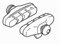 Shimano - Bremsschuhe BR6403 für Ultegra