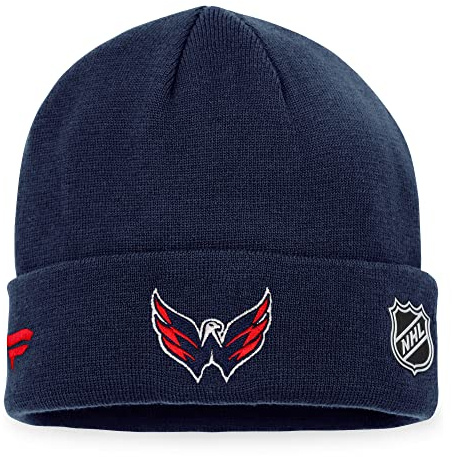 Fanatics NHL Authentic Pro Game Train Cuffed Knit Washington Capitals Beanie Mütze Wollmütze