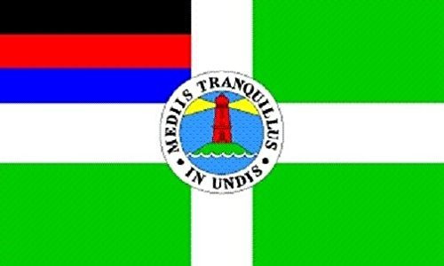 U24 Aufkleber Borkum Flagge Fahne 12 x 8 cm Autoaufkleber Sticker