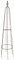 RUDDINGS WOOD 172cm Heavy Duty Natural Rust Metal Reeth Garden Obelisk Climbing Rose Plant Support Frame