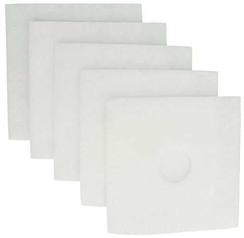 vhbw 5X Luftfilter kompatibel mit Helios ELS-sys GBVEO100, ELS-sys GAVEIO 60, ELSN-Serie, ELF-Serie Lüfter, Badlüfter, Ventilator, Lüftungsgerät