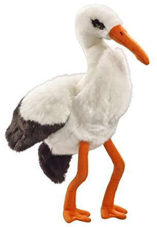 Heinrich Bauer 14258 - Peluche de cigüeña con Purpurina, 30 cm, Multicolor