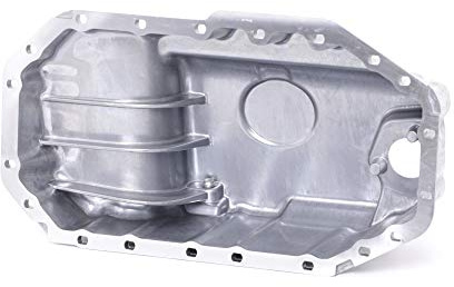 RIDEX 592O0018 Coppa olio con vite spurgo olio con anello tenuta con alesaggio per sensore livello olio senza sensore senza guarnizione coppa olio per VW Golf IV Hatchback (1J1)