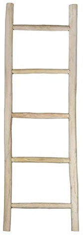 AubryGaspard - Scala porta asciugamani in legno di teak