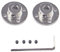 CHACNS Connettore motore per parti fai da te Diametro esterno 10mm Diametro interno 6mm Albero accoppiatore Connettore accoppiatore argento 2PCS