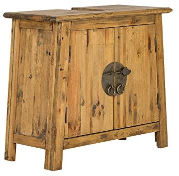 Woodkings® Waschbeckenunterschrank Rangun Massivholz Pinie Waschtischunterschrank massiv Badmöbel Badezimmer Badezimmerschrank Badschrank Bad Unterschrank