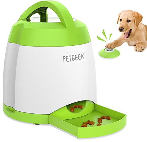 PETGEEK Automatic Cat Feeders, IQ Training Dog Treat Dispenser - Memory Training Toy, Interactive Dog Toys for Small to Large Dogs