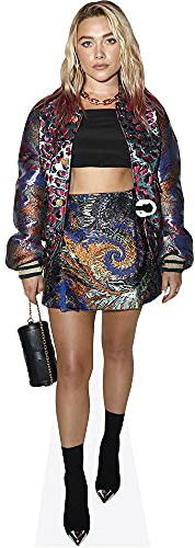 Figura Mini de cartón de Florence Pugh (Skirt)# – Aproximadamente 60 cm – Decoración para Fiestas y Regalo para Fans