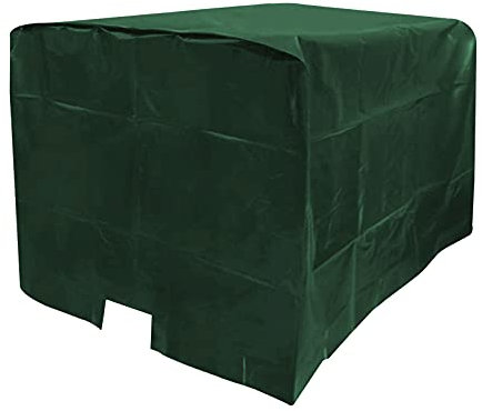 IBC Wasserdichte Abdeckung, IBC Tank Abdeckung, Abdeckplane für Wassertank 1000L, Abdeckplane Schutzhülle Schutzhaube Schutzplane Geeignet für IBC Tank Behälter Container Regenwassertank (Grün)