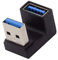 chenyang CY USB 3.0 Tipo A maschio a femmina estensione dati adattatore video a forma di U angolato 10Gbps dati 5V Power