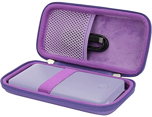 khanka Replacement Hard Case for Anker 325/535 PowerCore 20K Portable Charger, 2000mAh, Cover Only, Purple