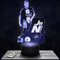 Nachttischlampe - Touch-Nachtlicht JR Neymar 2022 3D-LED-Lampe Illusion, Geschenkidee Weihnachten Geburtstag Junge und Mädchen Nachttischlampe Kinder- oder Erwachsenenzimmer TOP