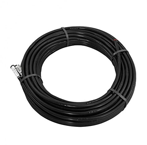 Tropfrohr 16mm Druckkompensiert - 33cm Tropferabstand - Perlschlauch Tropfschlauch - 25m bis 100m in Schwarz und Braun (25m, Schwarz)