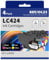 SHUOLEI LC424 Druckerpatronen Kompatibel mit Brother LC-424 Patronen Multipack, für DCP-J1200DW Drucker (4 Pack, Schwarz/Cyan/Magenta/Gelb)
