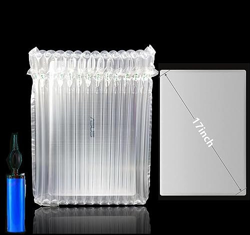 Jarler Laptop Protective Bags, 10 Pack Inflatable PE&PA Sleeves for 17'' Laptop, Water-resistant, Compatible with Laptop Shipping, Anti-Blocking Notebook Boxes, Includes Hand Pump