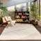 Carpettex Kurzflor Teppich Läufer Flur Wohnzimmerteppich Creme 80 x 150 cm Teppich Skandinavisch Stil Teppich 3D Effekt - Waschbarer Bettvorleger Schlafzimmer Küchenläufer Geometrisches Muster Weich