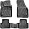 Rizline Passgenau 3D Fussmatten Auto Kompatibel mit Volvo V50 (2004-2012) Passgenau Fussmatten Auto Zubehör 1. Und 2. Reihe TPE Allwetter Geruchlos rutschfest Vorne und Hinten Schwarz