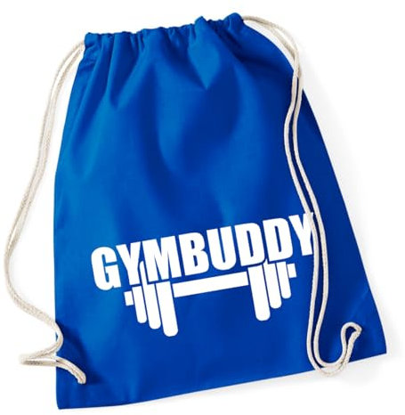 Huuraa Tasche Gymbuddy Hantel Geschenk 12 Liter Bright Royal Baumwolle Gymbuddy Mitbringsel