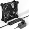 upHere gaming Ventilateur 220V Ventilateur PC 120mm Ultra Silencieux,avec contrôleur de vitesse,Ventilateur AC 12V Double Roller Ball,Cinq Réglable,pour PC/Playstation/TV Box,1PCS.(U2DC1-1)