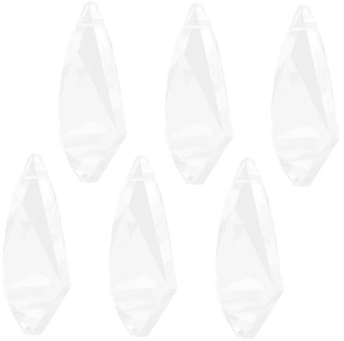 Garneck 6St Kristall-Anhänger Lampe zum Aufhängen Tropfenanhänger Hochzeitsdekoration weihnachtsdeko Kristall-Kronleuchter Deckenlampen Dekoration hängender Kristallanhänger Hörner Prisma