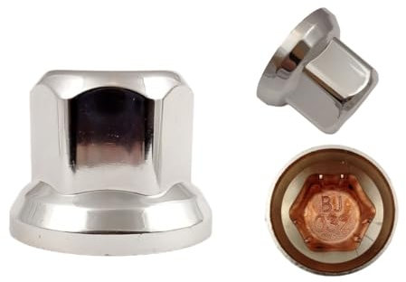 50 copridadi per ruota da 32 mm, cromati, per camion, auto, rimorchi corti