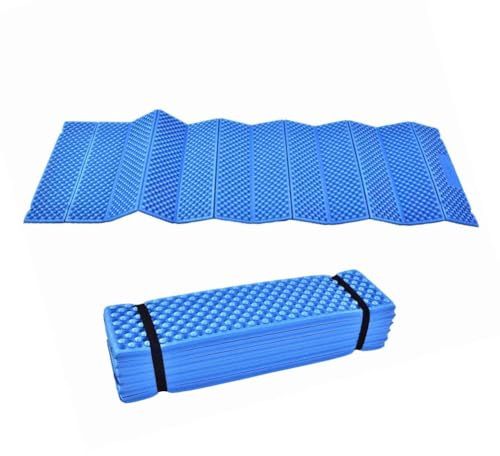 Msiud Faltbare Campingmatte 185x55x2cm, Ultraleicht Isomatte aus XPE Schaumstoff wasserdichte Rutschhemmende Thermomatte mit Eizellenstruktur für Camping Wandern Outdoor