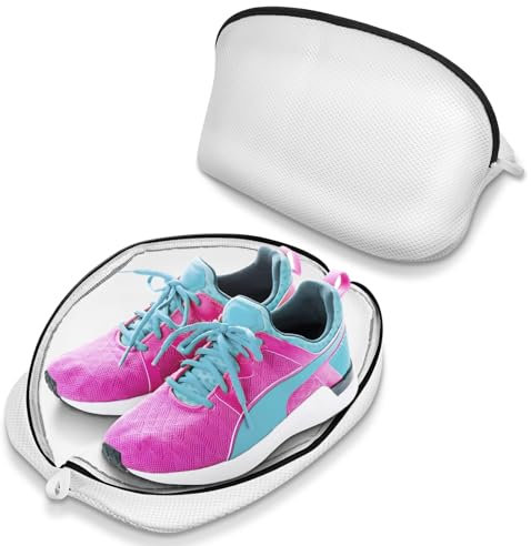 Flintronic Schuhe Waschbeutel, 4 Stück Wiederverwendbare Netzschuhe Wäschesack Mit Reißverschluss Für Schuhe, Waschmaschine Schuhnetz Schuhbeutel, Für Sneaker, Socken, Bhs