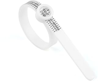 Fokroin Ringgrössenmesser, Ringmaßband, Ringgröße messen, Ring Größenmesser, Ringmesser Finger, Messwerkzeug mit Lupe für Schmuckgröße, Größenmessung für Europa, Fingerumfang Fingergröße