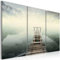 KunstLoft Wandbild 'Weg ohne Wiederkehr - Triptychon' 120x80cm | Kunstdruck auf Leinwand
