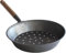 Snips, Kastanienpfanne 52 x 27 x 4 cm, Durchmesser 27 cm, Rutschfester Holzgriff, Maronipfanne, Made in Italy, Metall, Stahl