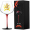 40th Birthday Gifts for Women Men, Unique Red Wine Glass Gift for Mum Dad Grandad Grandma Aunt Uncle Friends Sister Brother Colleagues Female Male Mother's Day Present (40)