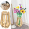 Vase en Bois pour Fleurs Lego - Vase à Fleurs Puzzle pour Bouquet de Fleurs Lego - Présentoir pour Lego Roses Fleurs Tournesol Tulipes Lotus (A)