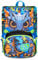 SJ GANG STYLE JAM GANG Zaino Scuola Estensibile Big, Nero, Zaino con Divisorio Interno, Tasca Superiore con Occhi LED, Tasca per Borraccia, 24 L, Zaino Scuola Elementare, Bambino