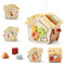 Youuys Montessori Motorikwürfel holzspielzeug Montessori Spielzeug ab 1 Jahr 10 in 1（Beige Haus）