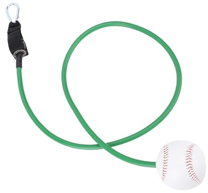 Corde de tension de baseball, corde élastique pour frappe, entraînement, fitness, renforcement du cou, des épaules, des muscles supérieurs, pour l'entraînement quotidien (vert, 9,1 kg)