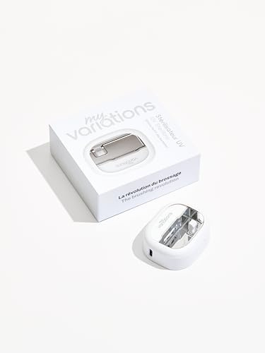 My Variations - UV-Sterilisator für Zahnbürste – entfernt 99,9 % der Bakterien – Schnelle Desinfektion in 3 Minuten – bis zu 60 Tage Akkulaufzeit – kompakt & wiederaufladbar USB-C – mit Wandhalterung
