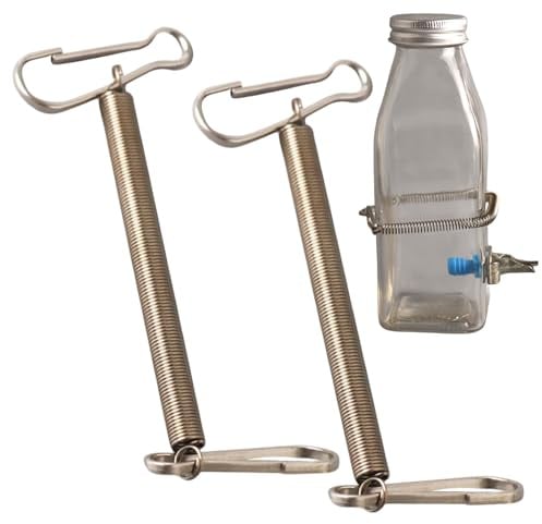Flaschenhalter mit Drahtkäfig, Flaschenclips mit doppelter Legierung, Befestigungsschnallen für Käfige, Flaschenhalter für Hamster, Meerschweinchen, Kaninchen, Nager, Zubehör P