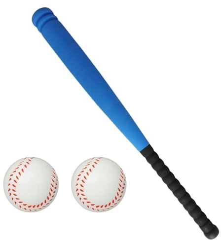 APLVFFZH 1 Kinder Baseballschläger Set Zum Üben Stabile Eva mit Ball für Sicheres Und Kreatives Spielen für Kindertraining Und Gemeinsame Aktivitäte, blau 54cm